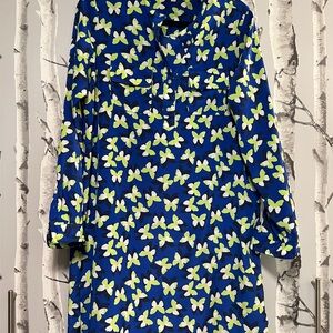 GAP Blue and Green Butterfly Tunic